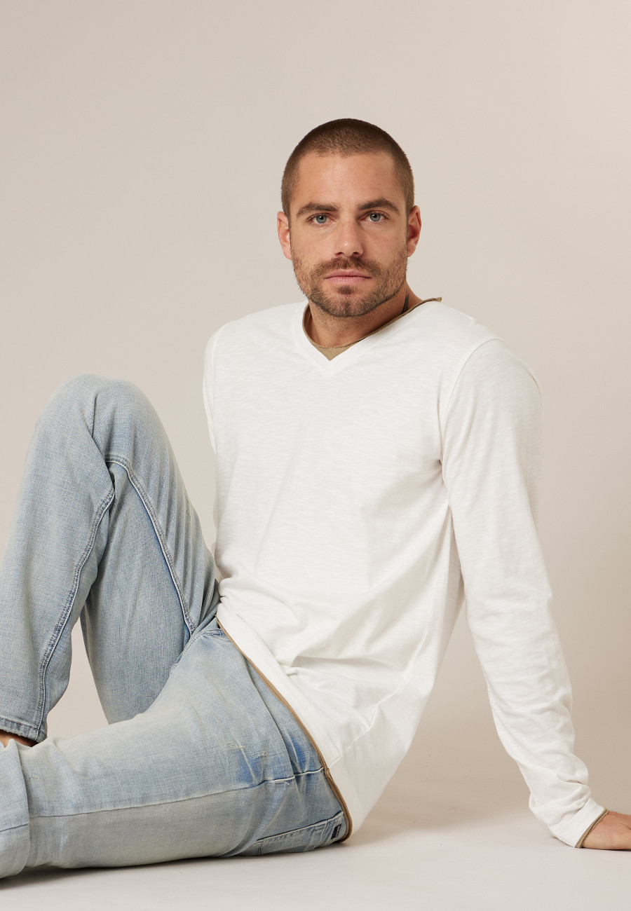 BELINO white t-shirt for men size XXXL-0