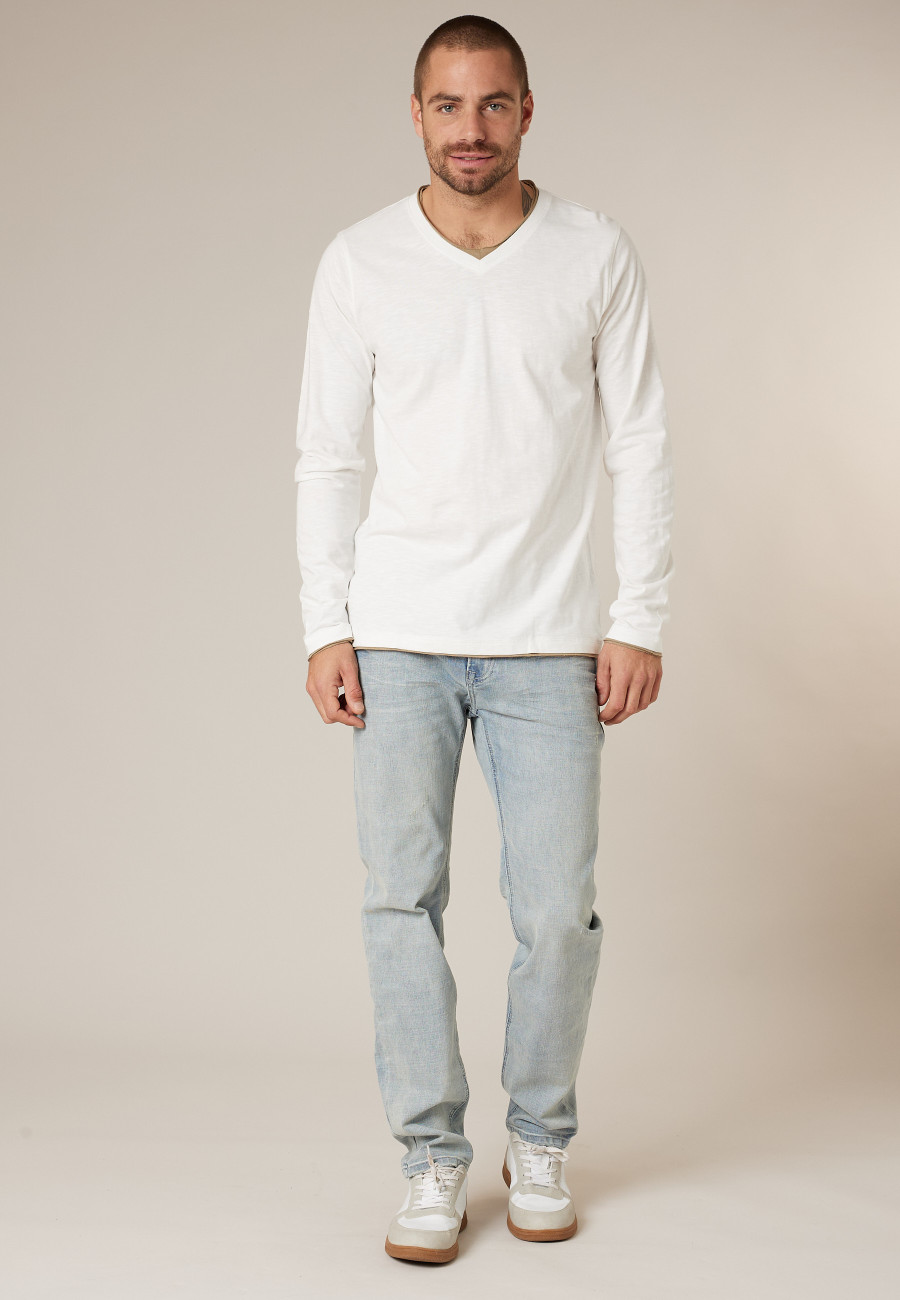 T-shirt BELINO blanc pour homme taille XXXL-1