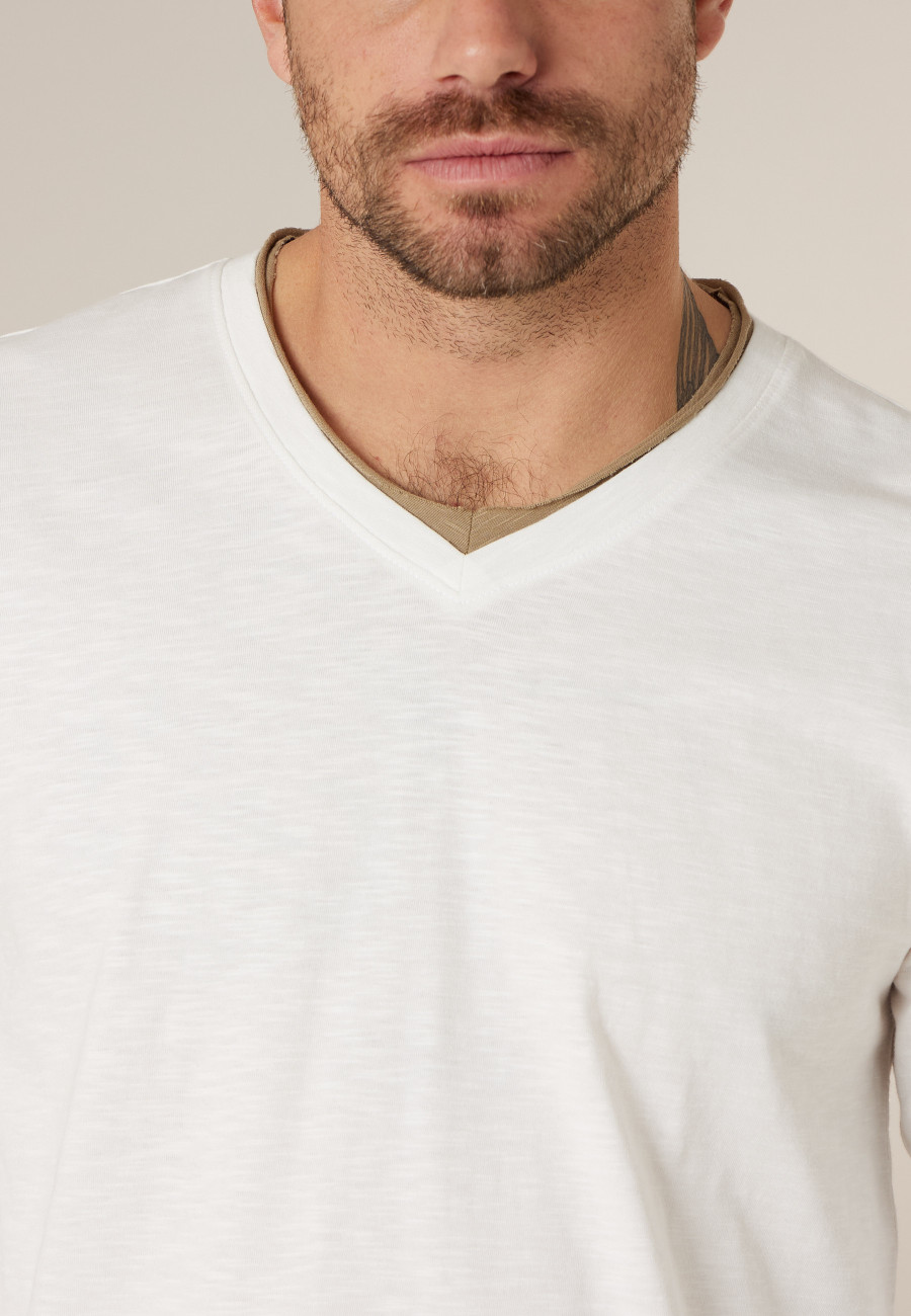 T-shirt BELINO blanc pour homme taille XXXL-2