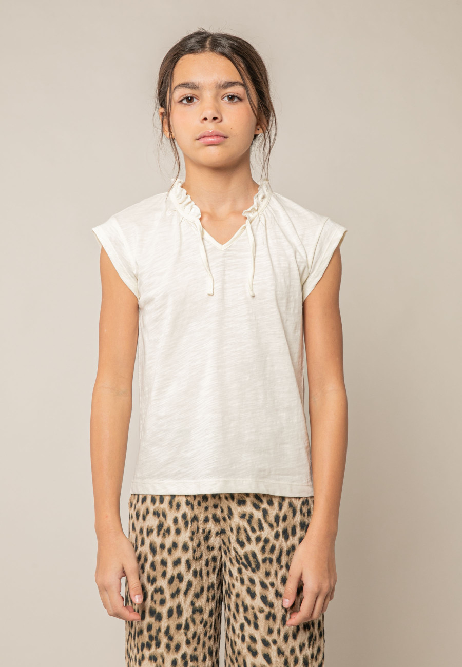 T-shirt KAIA beige pour fille taille 8-1