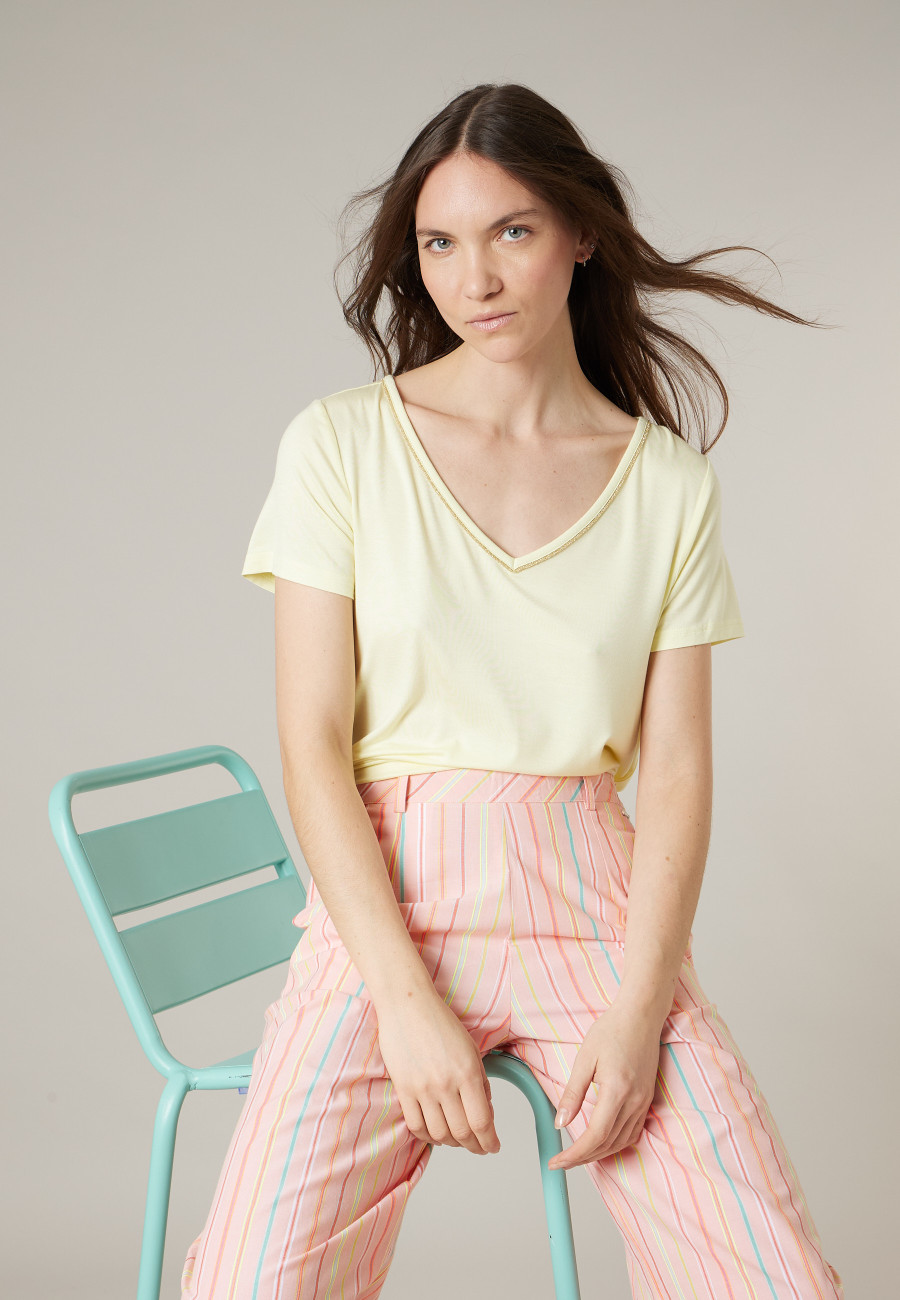 T-shirt CASA jaune pour femme taille XXL-0