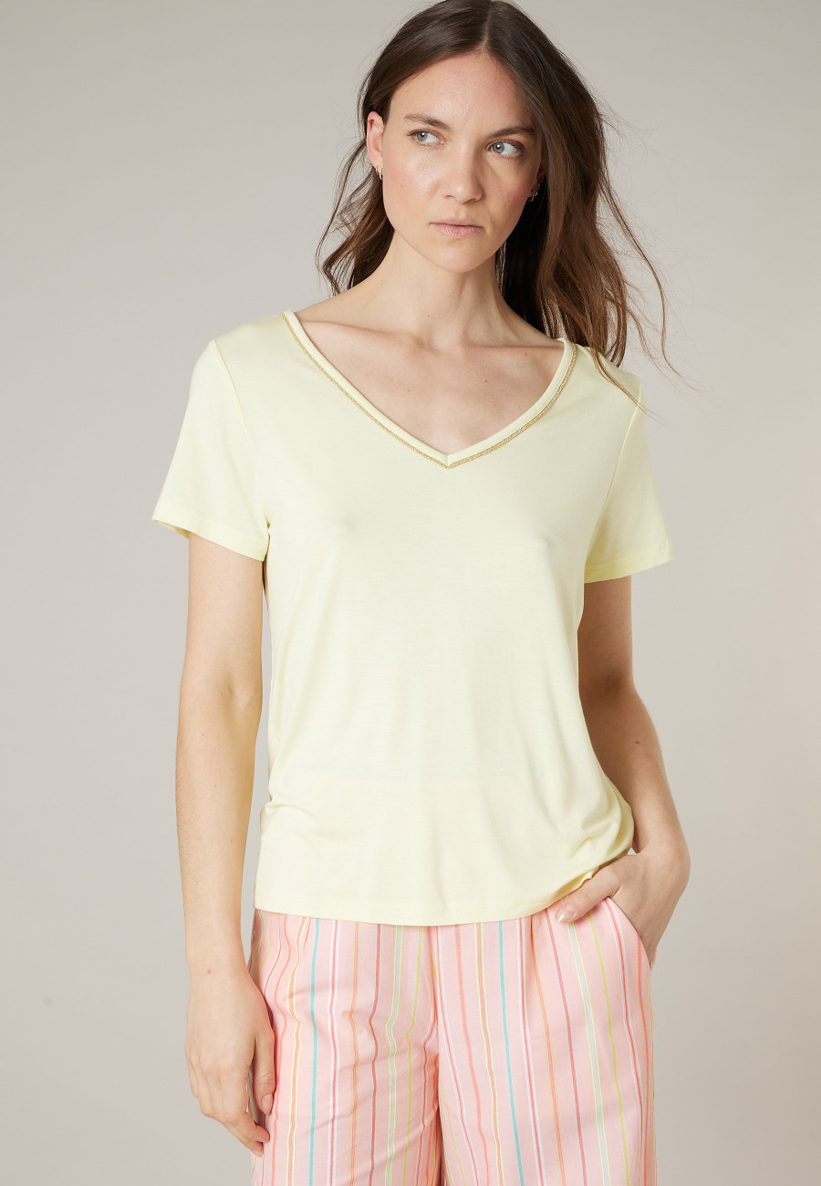 CASA Yellow Women's T-Shirt Size XXL-1