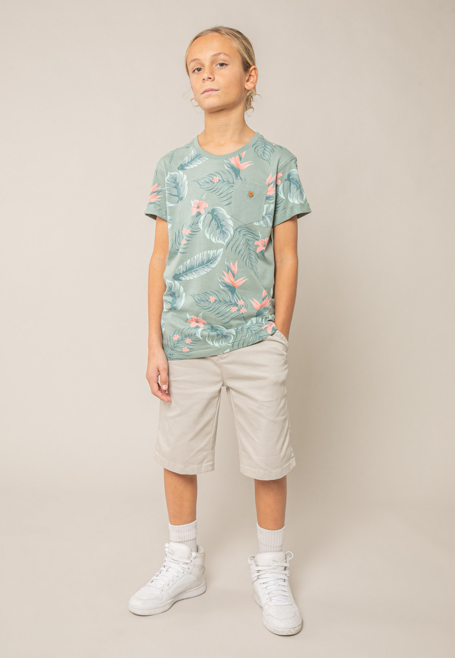 T-shirt NUBIE vert pour garçon taille 8-1
