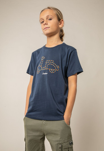 T-shirt MOTORETA blanc pour garçon taille 8-0
