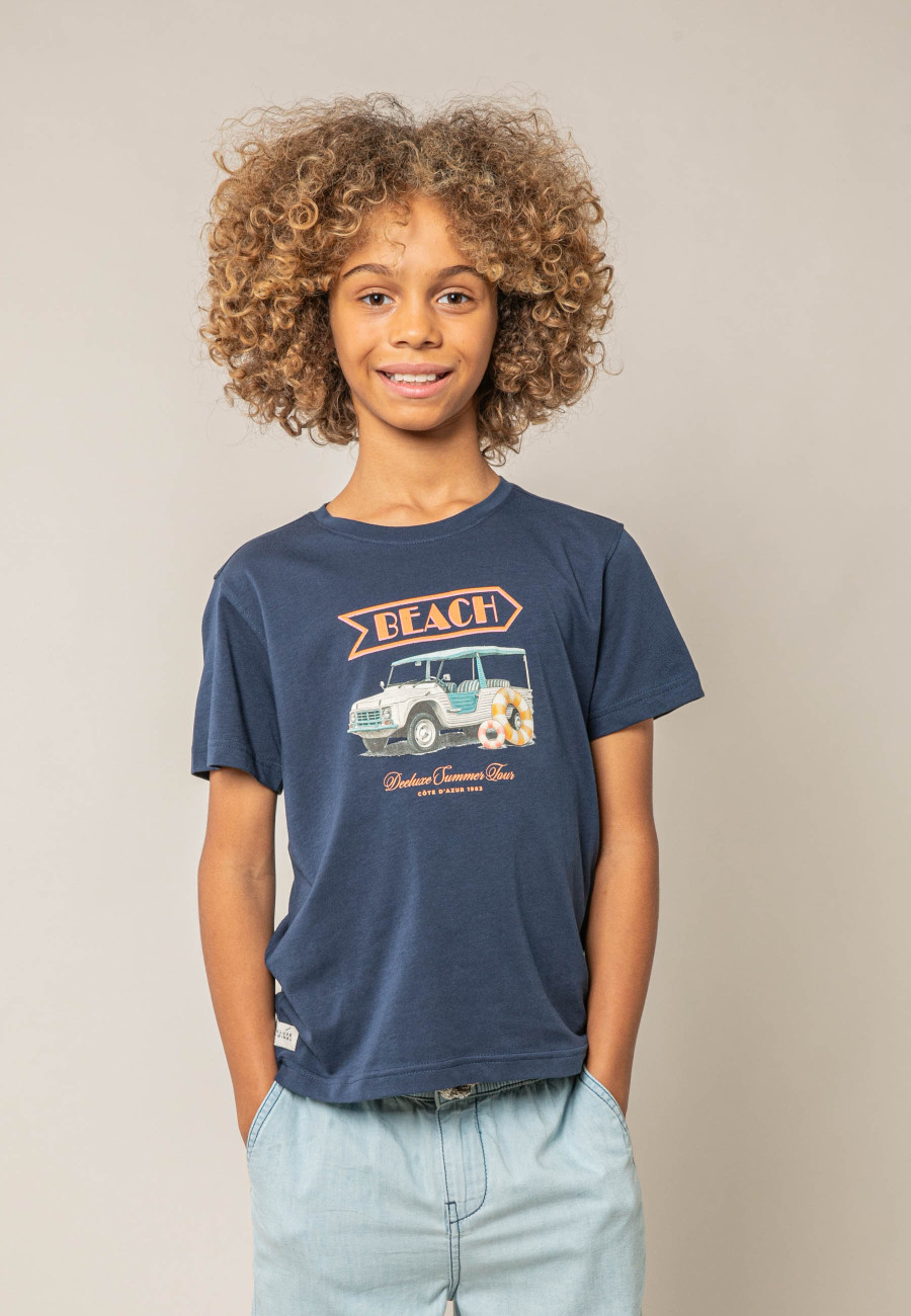 T-shirt BEACHWAY bleu pour garçon taille 8-1