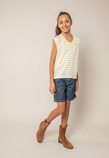 VAMIKA Girls' Yellow T-Shirt Size 8-0
