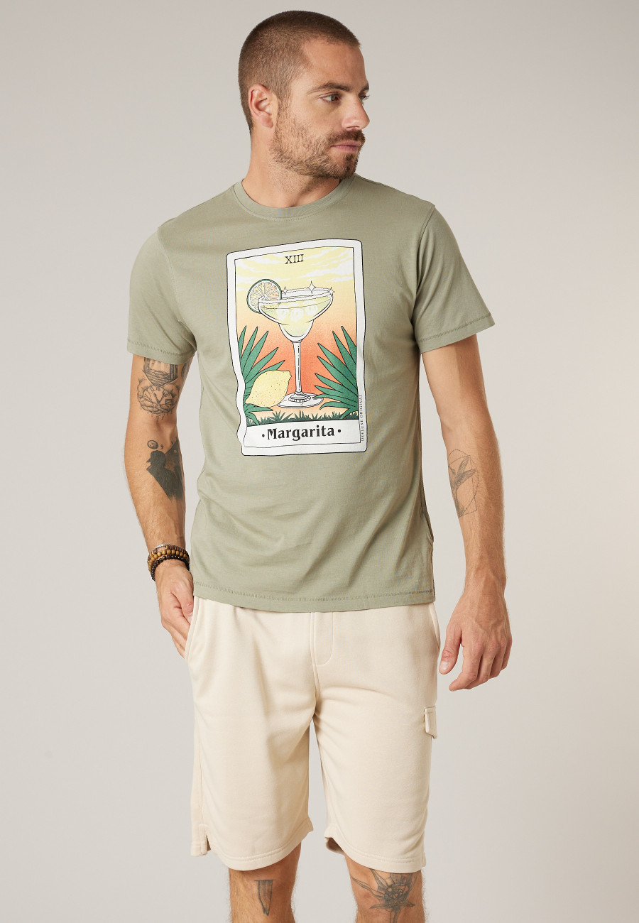 Men's khaki MARGARITA T-shirt size XXXL-0