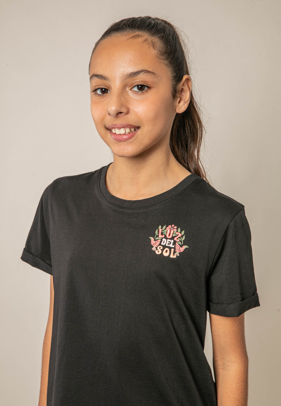 LUZIA black girls' T-shirt size 8-2