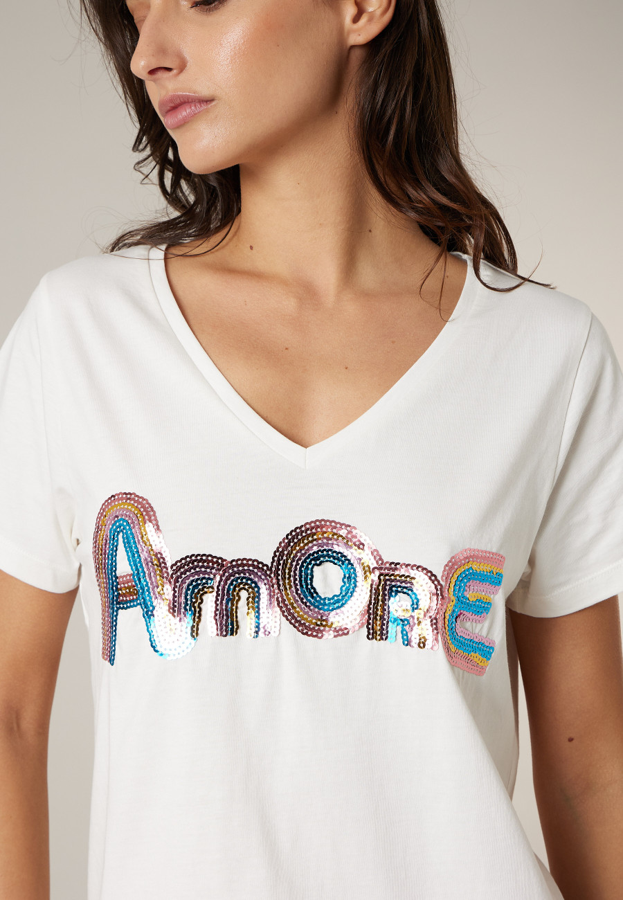 T-shirt SPARKY blanc pour femme taille XXL-2