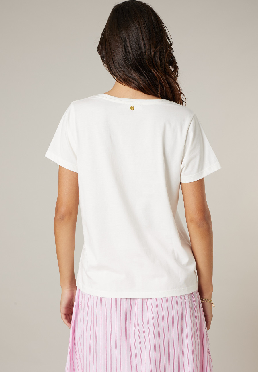 Women's white SPARKY T-shirt size XXL-3