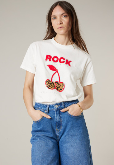 T-shirt ROCKCHERRY noir pour femme taille XXL-0