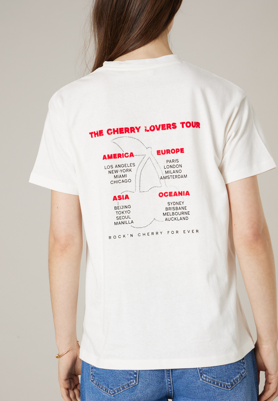 Women's white ROCKCHERRY T-shirt size XXL-1