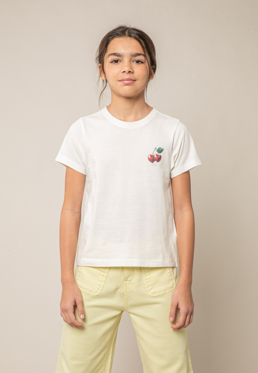 CHERRYHEARTH White Girls' T-Shirt Size 8-0