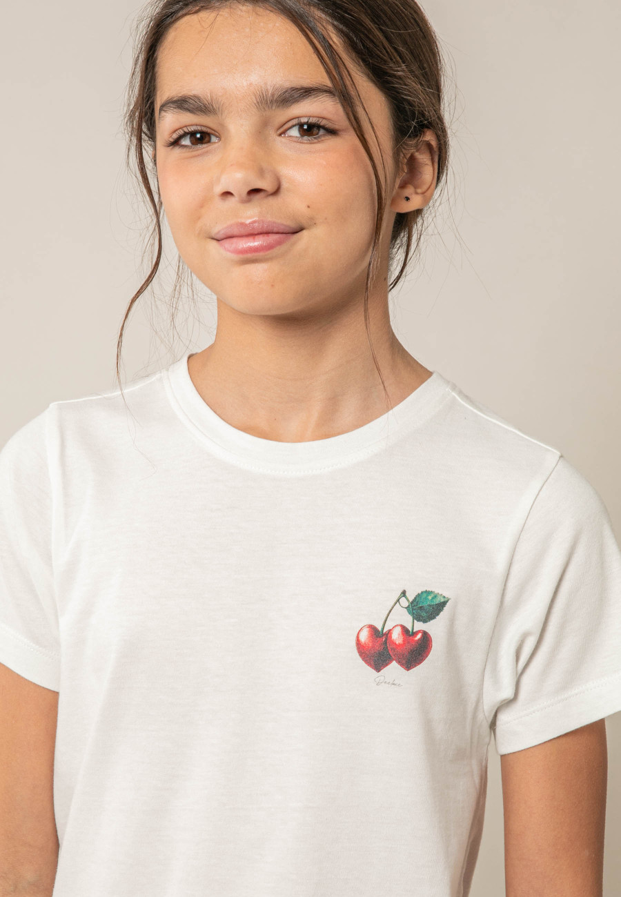 CHERRYHEARTH White Girls' T-Shirt Size 8-1