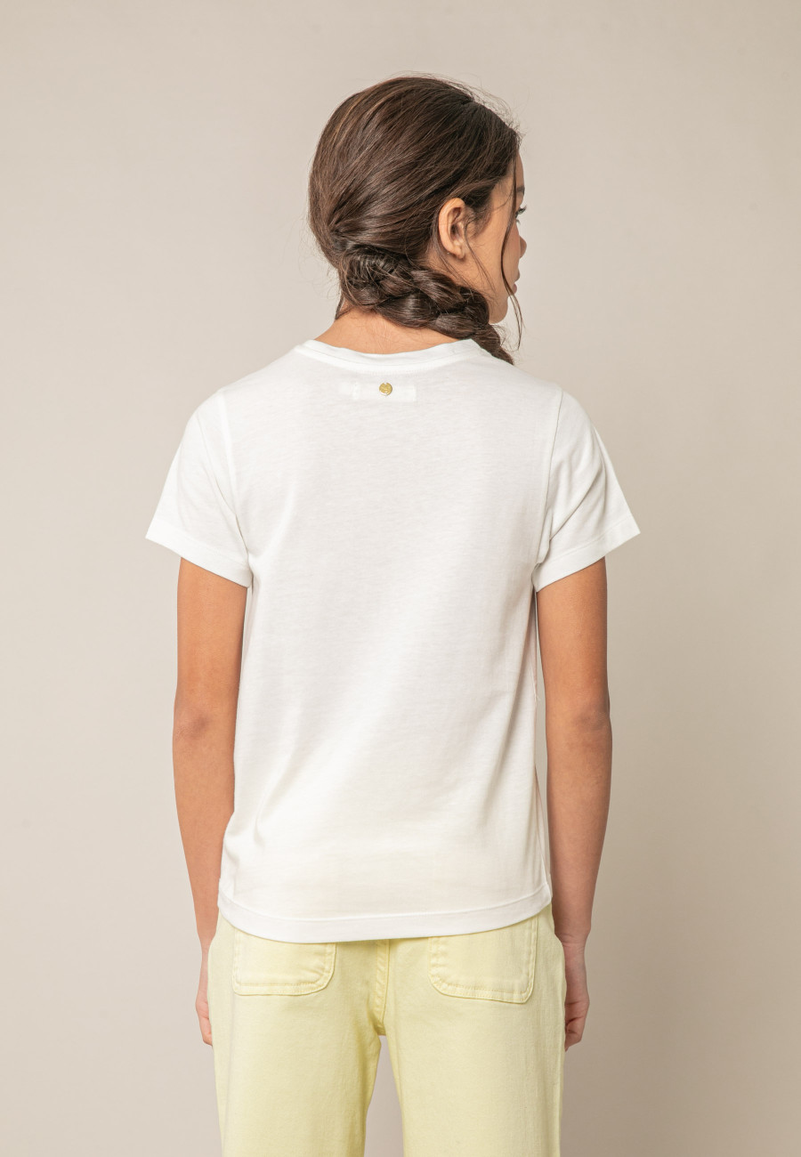 CHERRYHEARTH White Girls' T-Shirt Size 8-2
