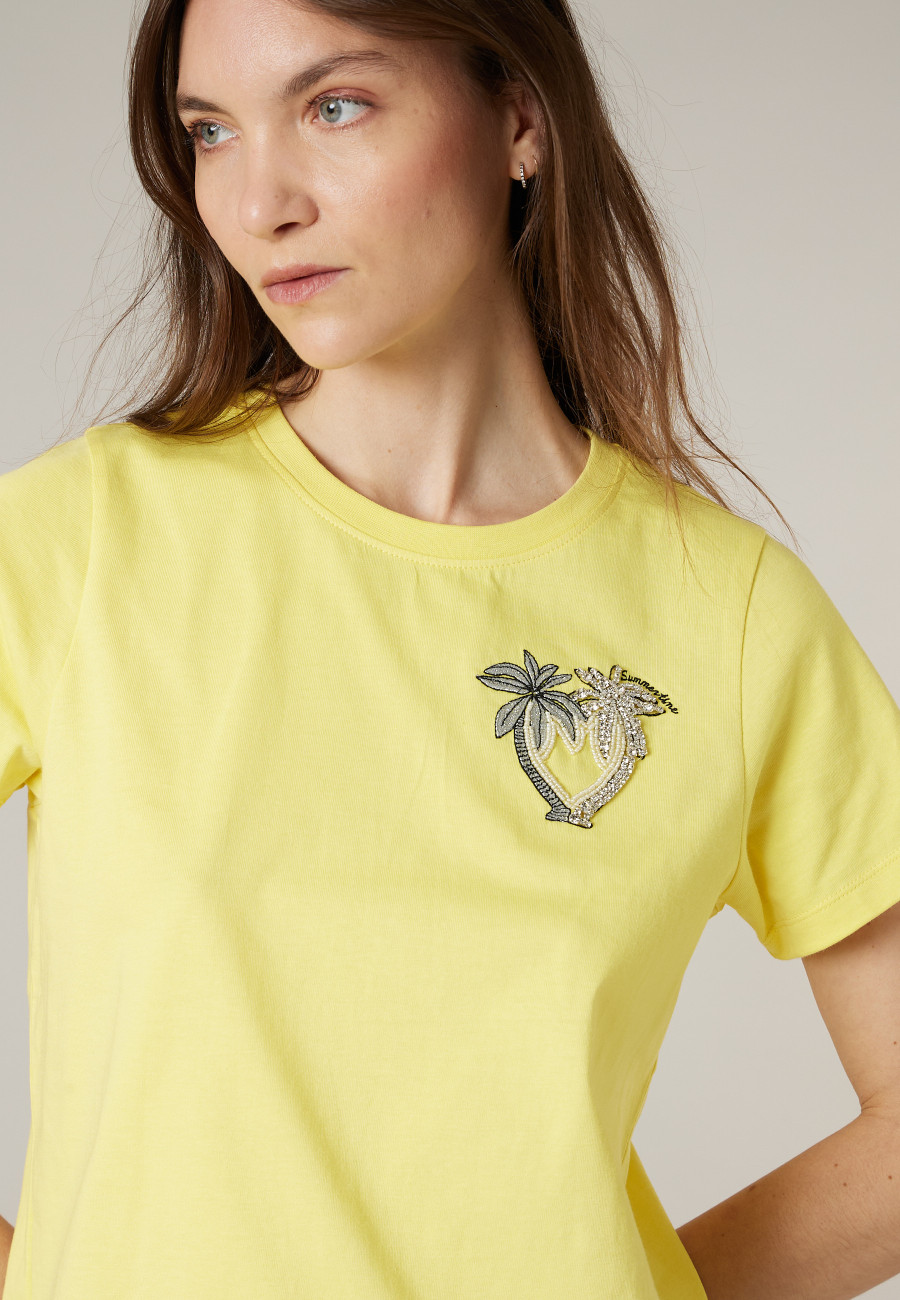 T-shirt PALMY jaune pour femme taille XXL-2