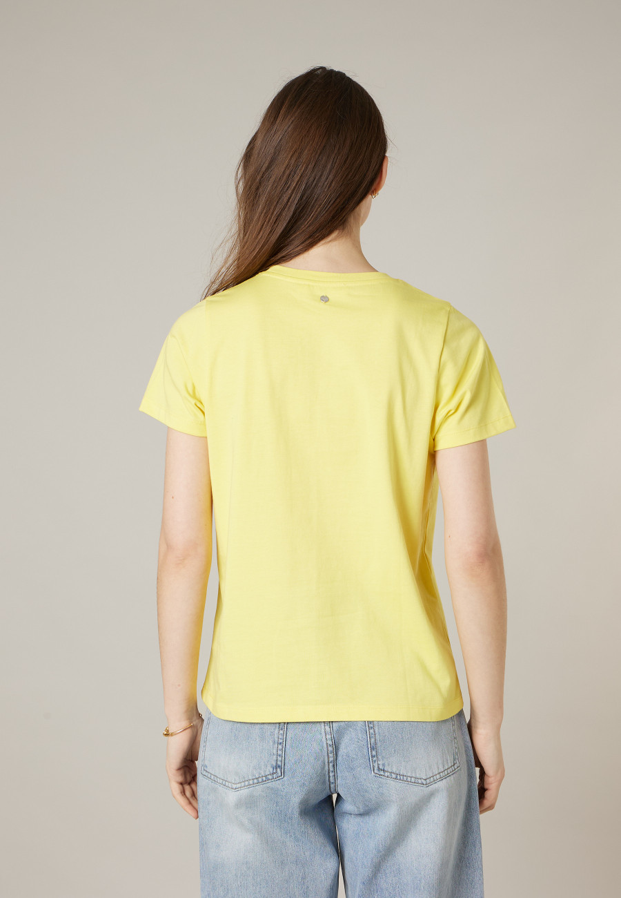 Women's yellow PALMY T-shirt size XXL-3