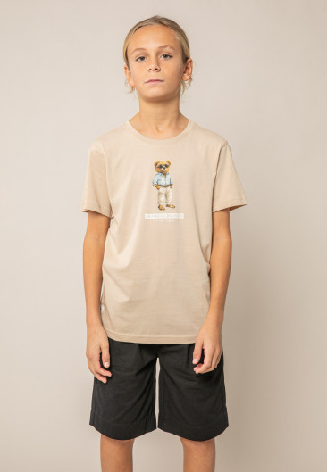 T-shirt RICHBEAR beige pour garçon taille 8-0