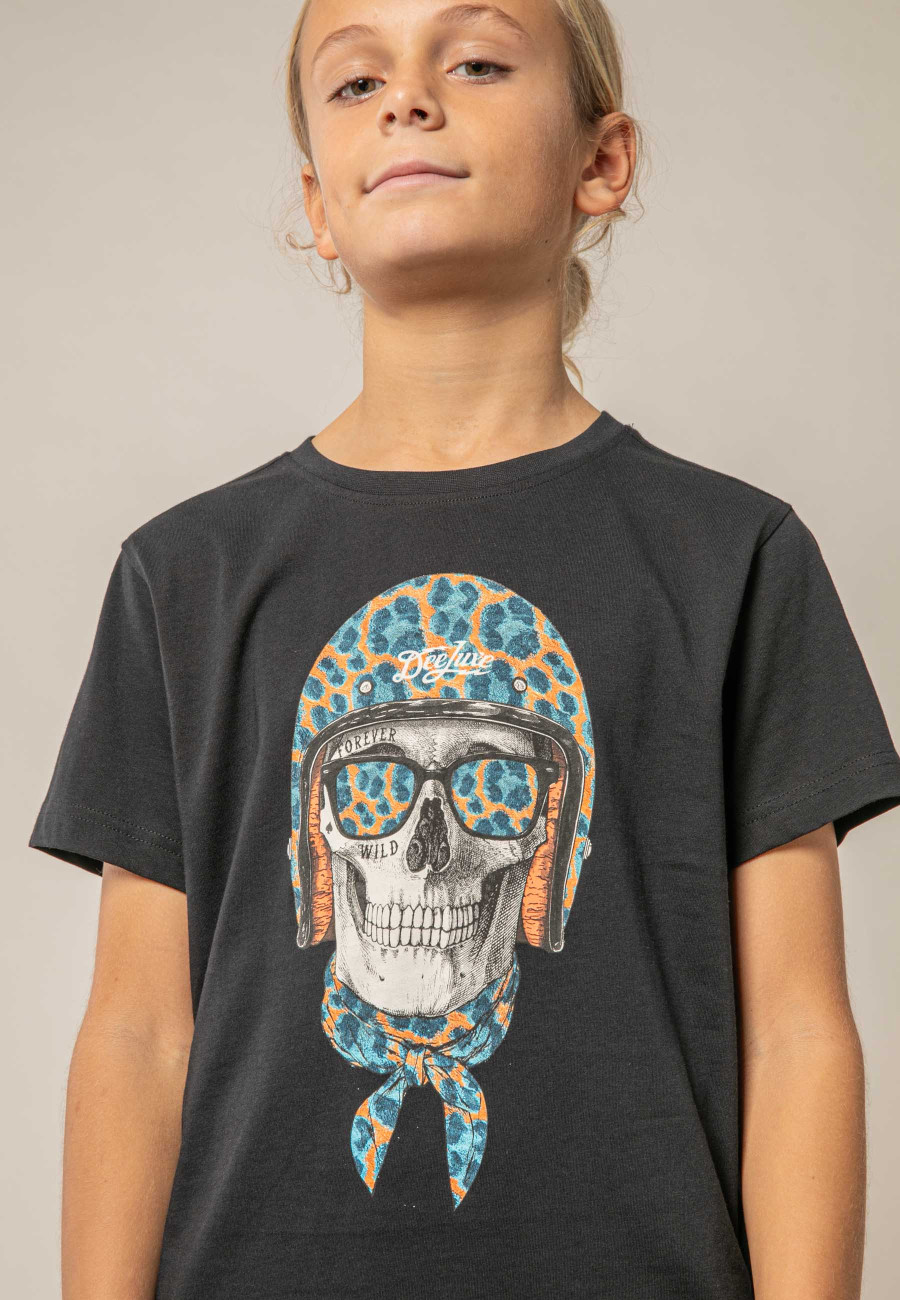 Boys' WANDER Black T-Shirt Size 8-2