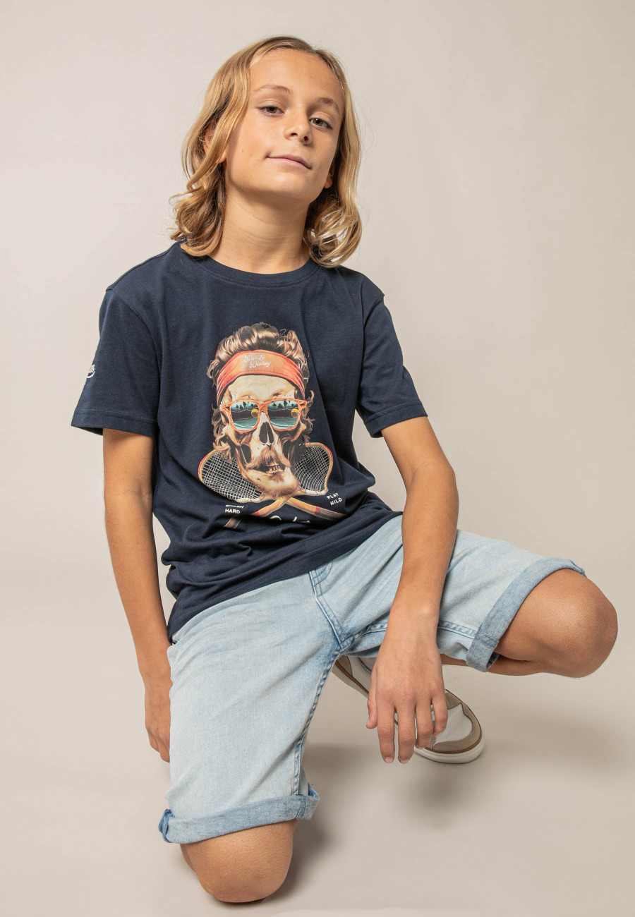 T-shirt TENNIS marine pour garçon taille 8-0