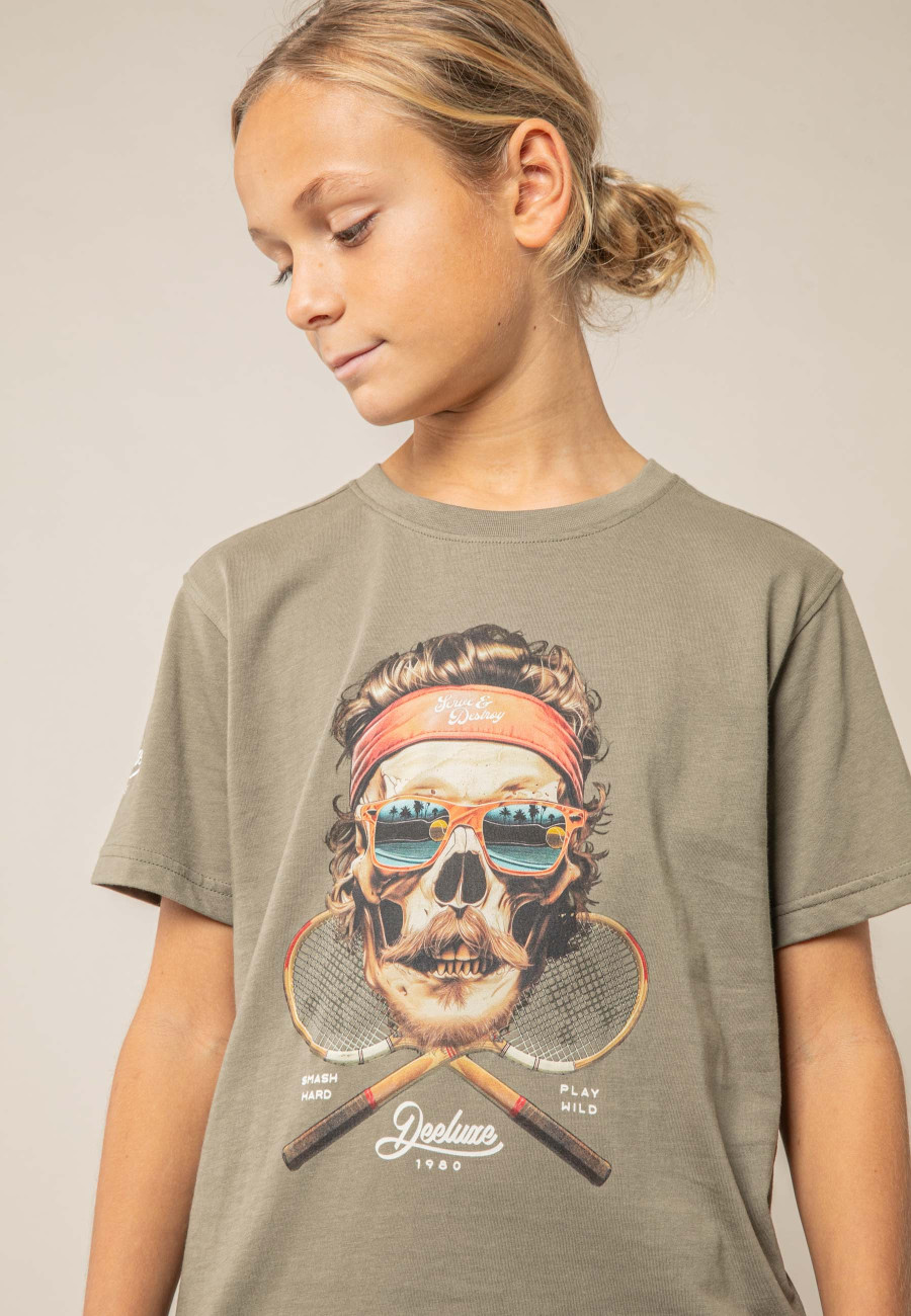 T-shirt TENNIS khaki pour garçon taille 8-2