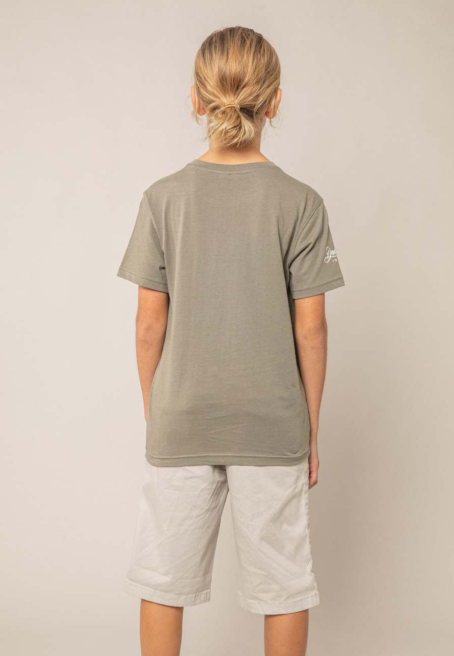 T-shirt TENNIS khaki pour garçon taille 8-3