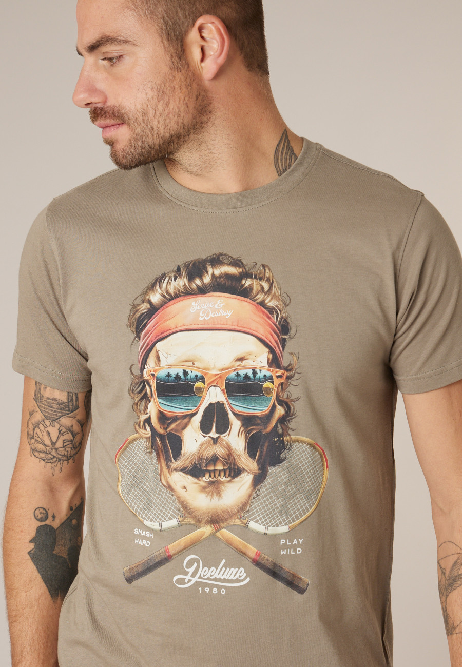 T-shirt TENNIS khaki pour homme taille XXXL-2