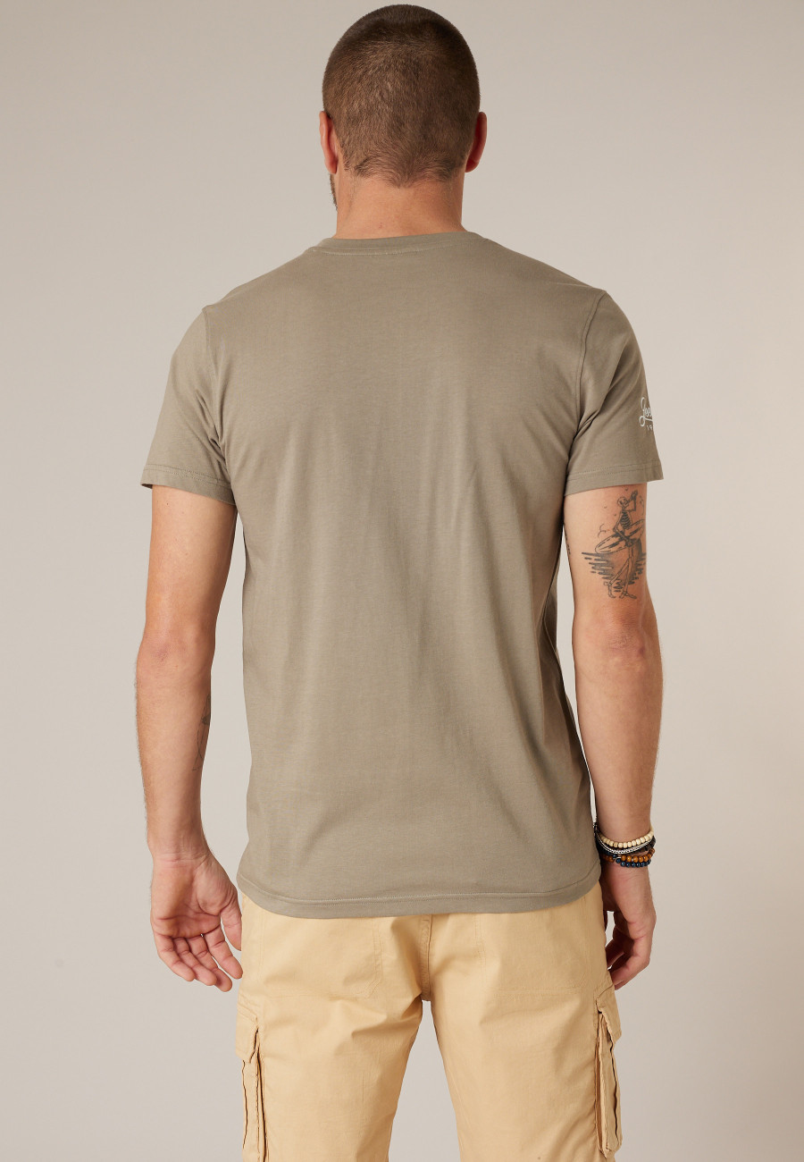 Men's khaki TENNIS T-shirt size XXXL-3