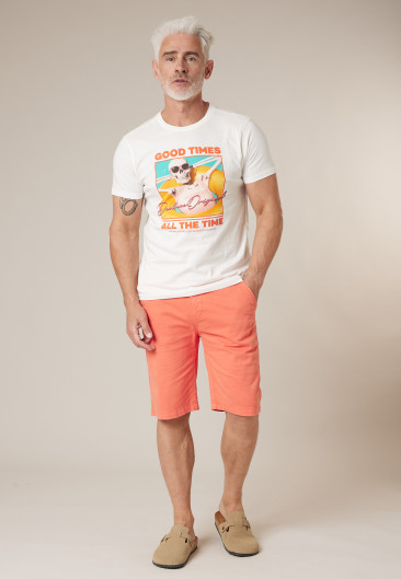 Men's SWIMTIME White T-Shirt Size XXXL-0