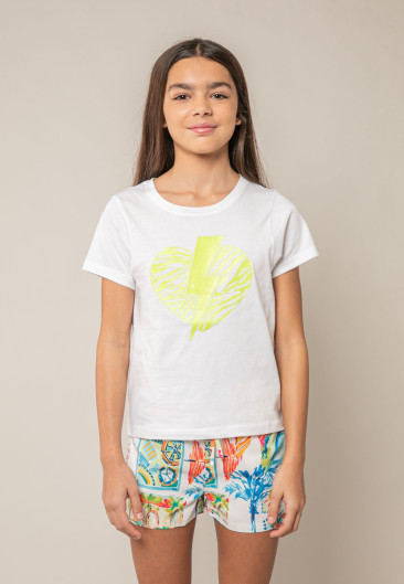 T-shirt LOVERS noir pour fille taille 8-0