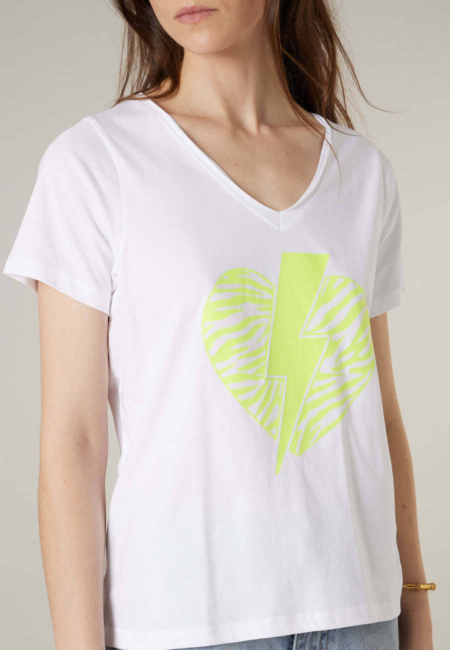 T-shirt LOVERS jaune pour femme taille XXL-2