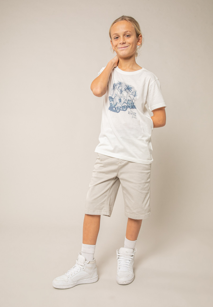 Boys' LAMBRATE White T-Shirt Size 8-0