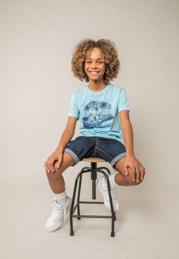 Boys' LAMBRATE White T-Shirt Size 8-0