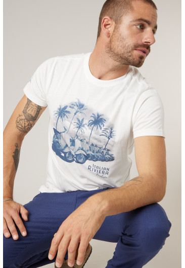 T-shirt LAMBRATE blanc pour homme taille XXXL-0