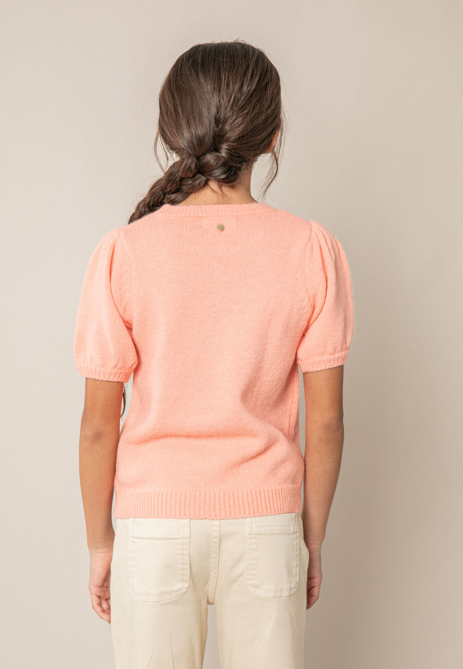 NEVALIA peach sweater for girls size 8-3