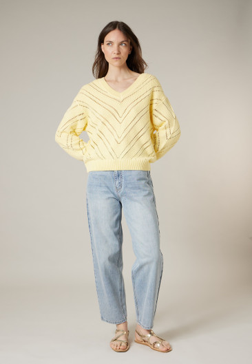 Pull SIMAKO blanc pour femme taille XXL-3