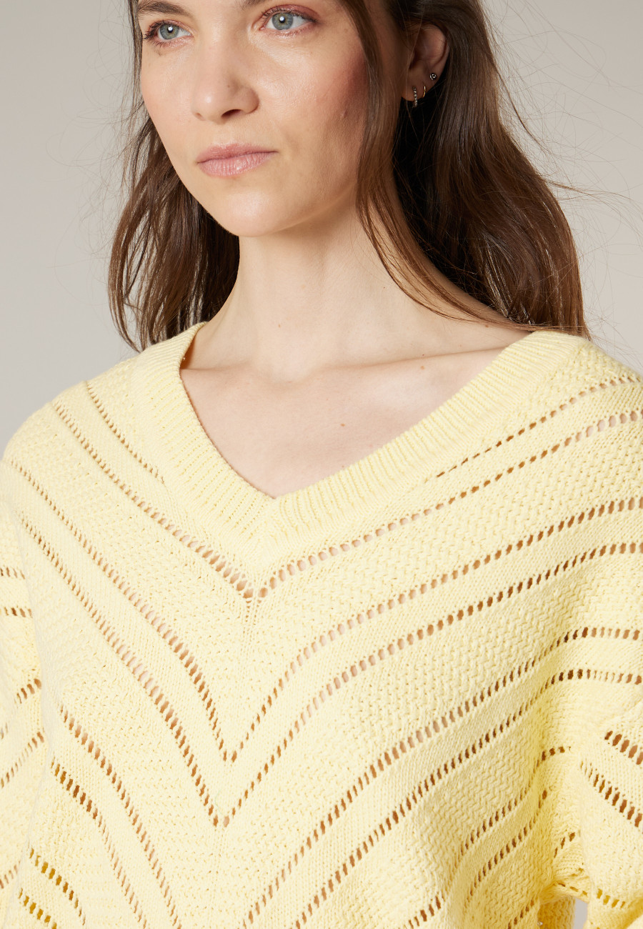 Pull SIMAKO jaune pour femme taille XXL-2