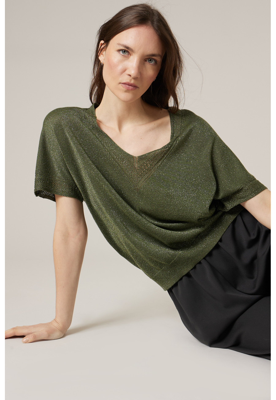 Pull MARLYN khaki pour femme taille XXL-0