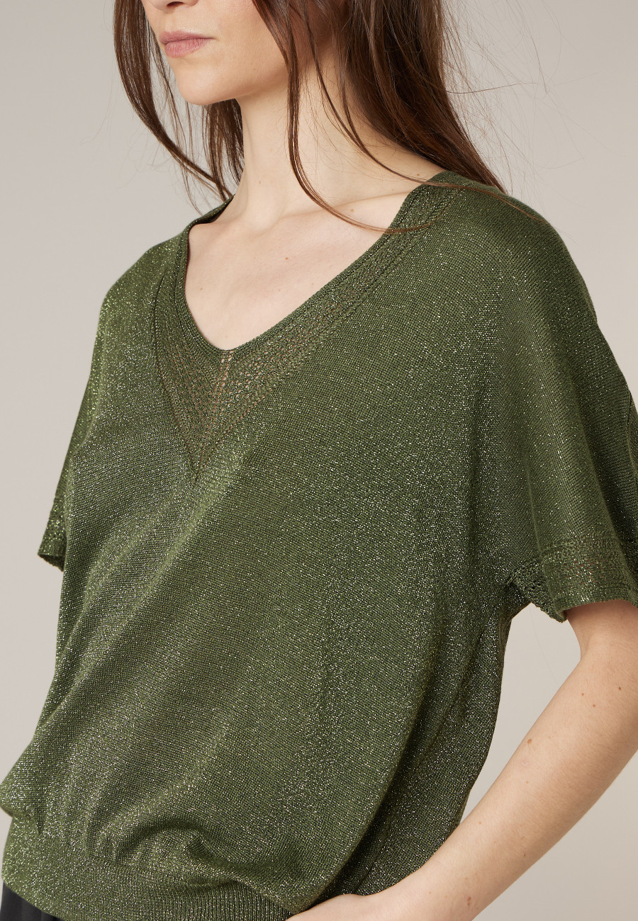 Pull MARLYN khaki pour femme taille XXL-2