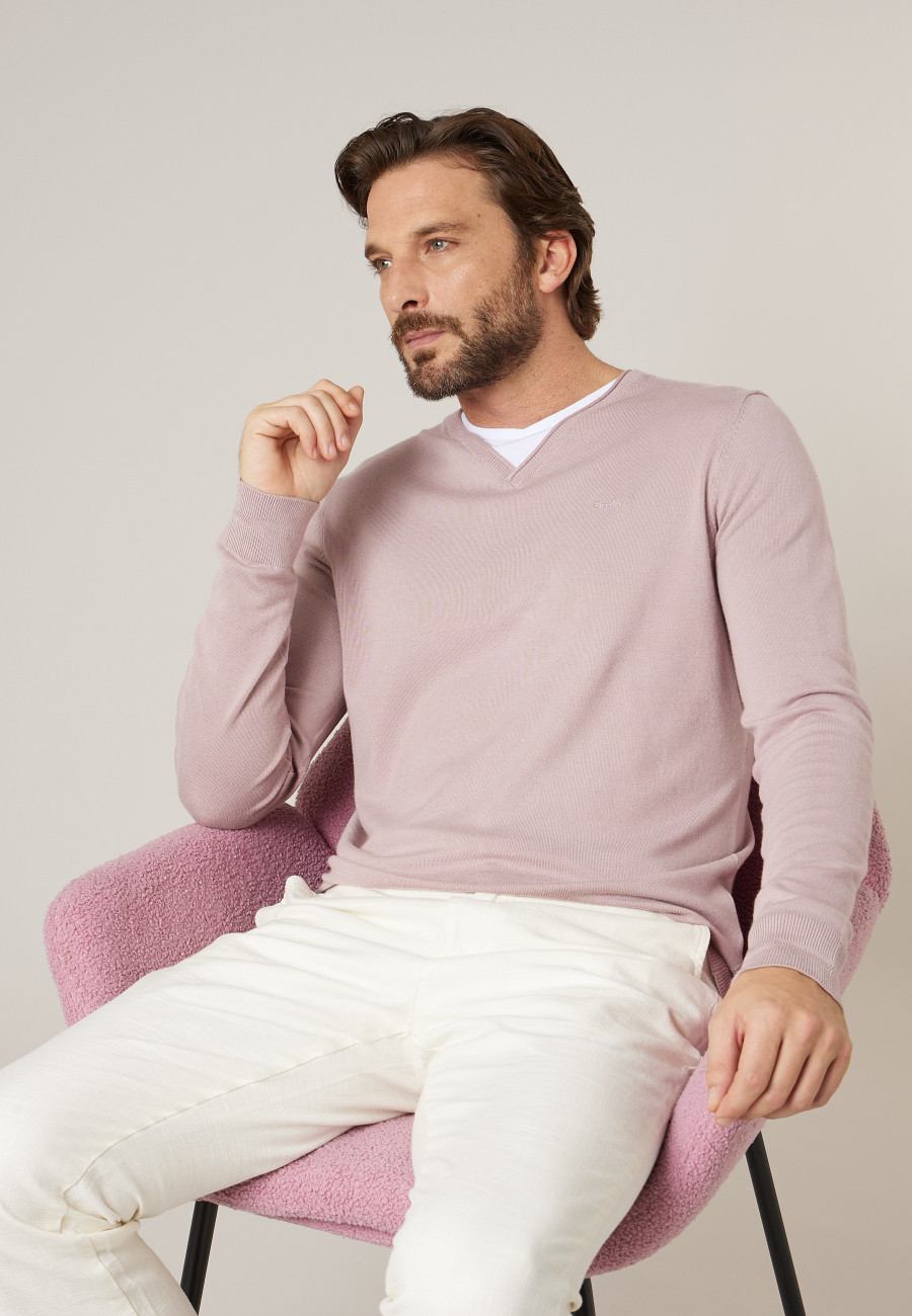 SINGULAR pink sweater for men size XXXL-0