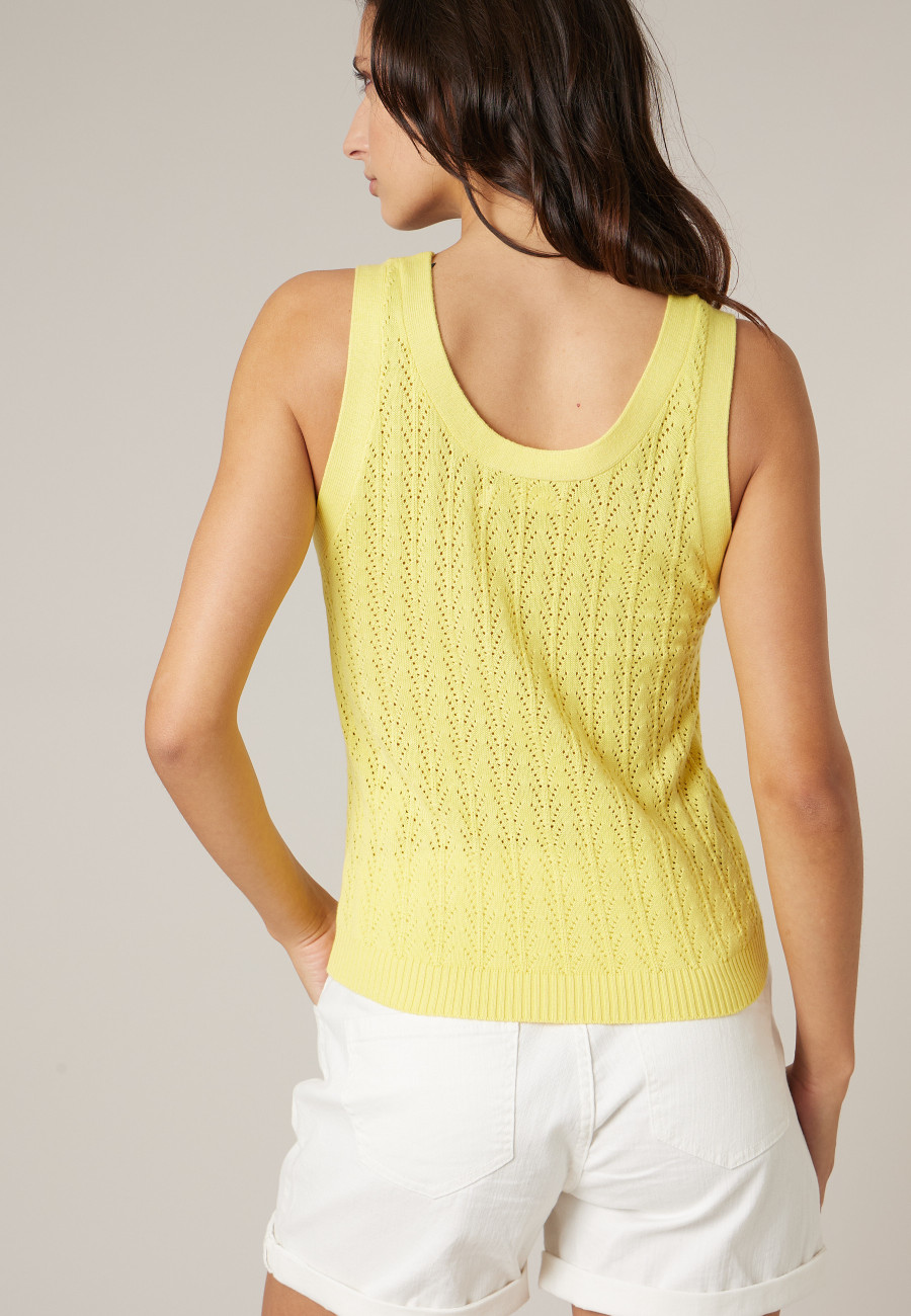 KISHI yellow tank top for women size XXL-1