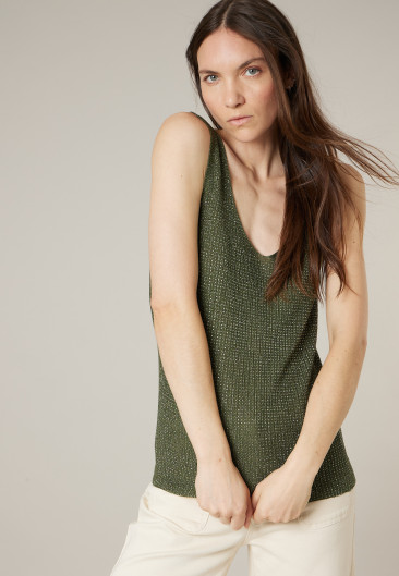 Beige ELIDA tank top for women size XXL-0