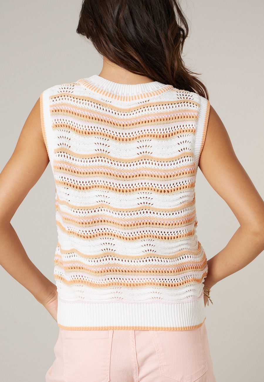 Pull SERJINE orange pour femme taille XXL-3