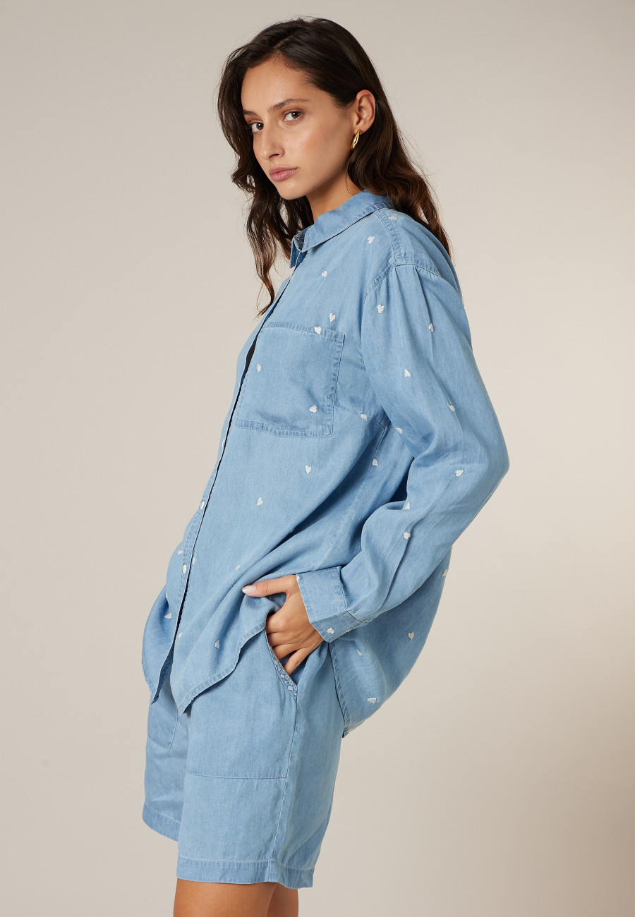 Chemise PIXIE bleu pour femme taille XXL-1