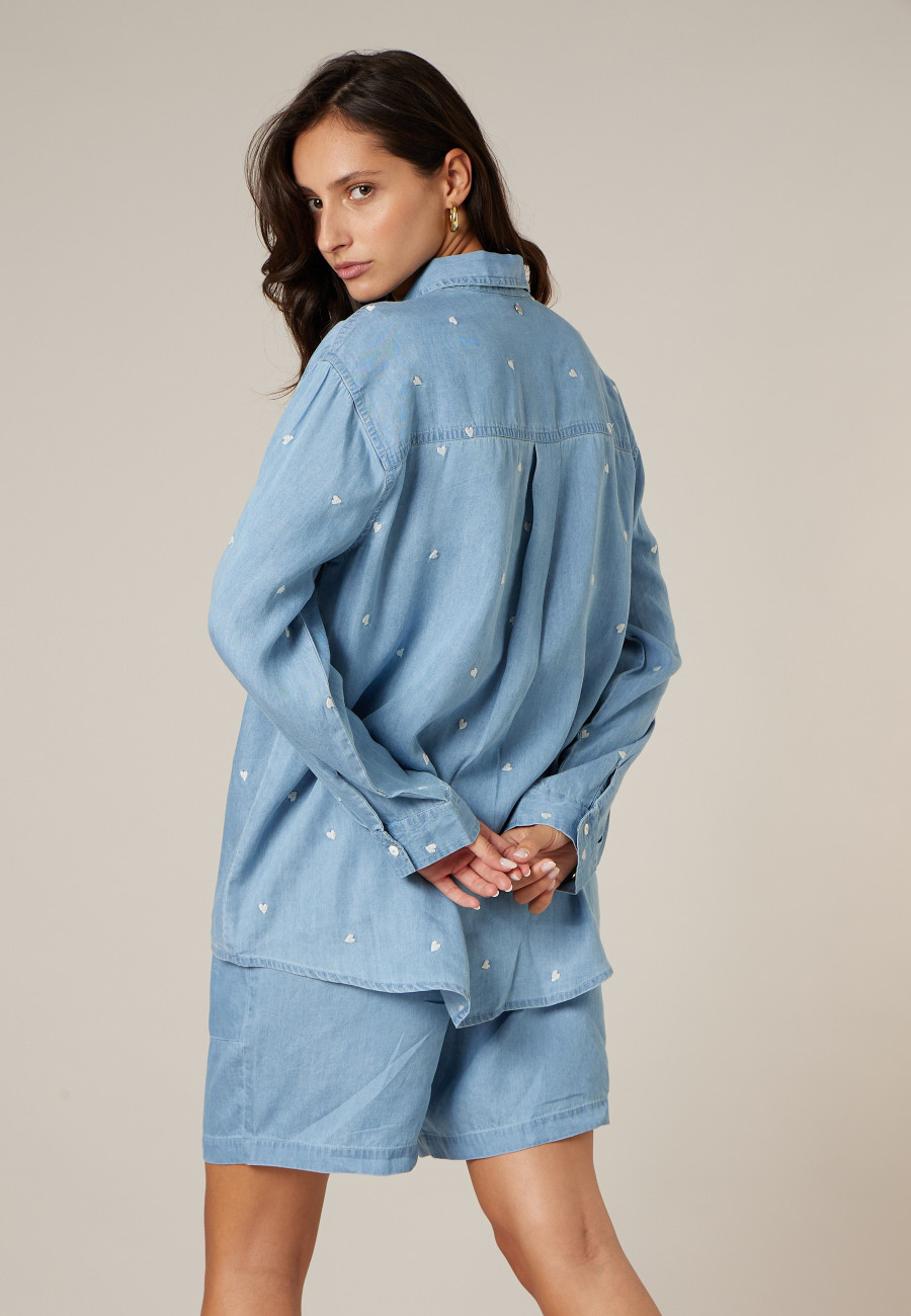 Women's blue PIXIE shirt size XXL-3