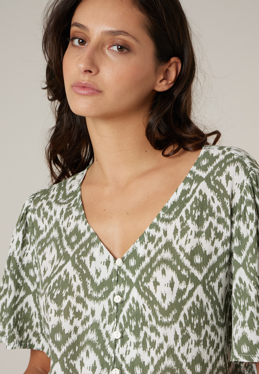 EHOMA khaki blouse for women size XXL-2