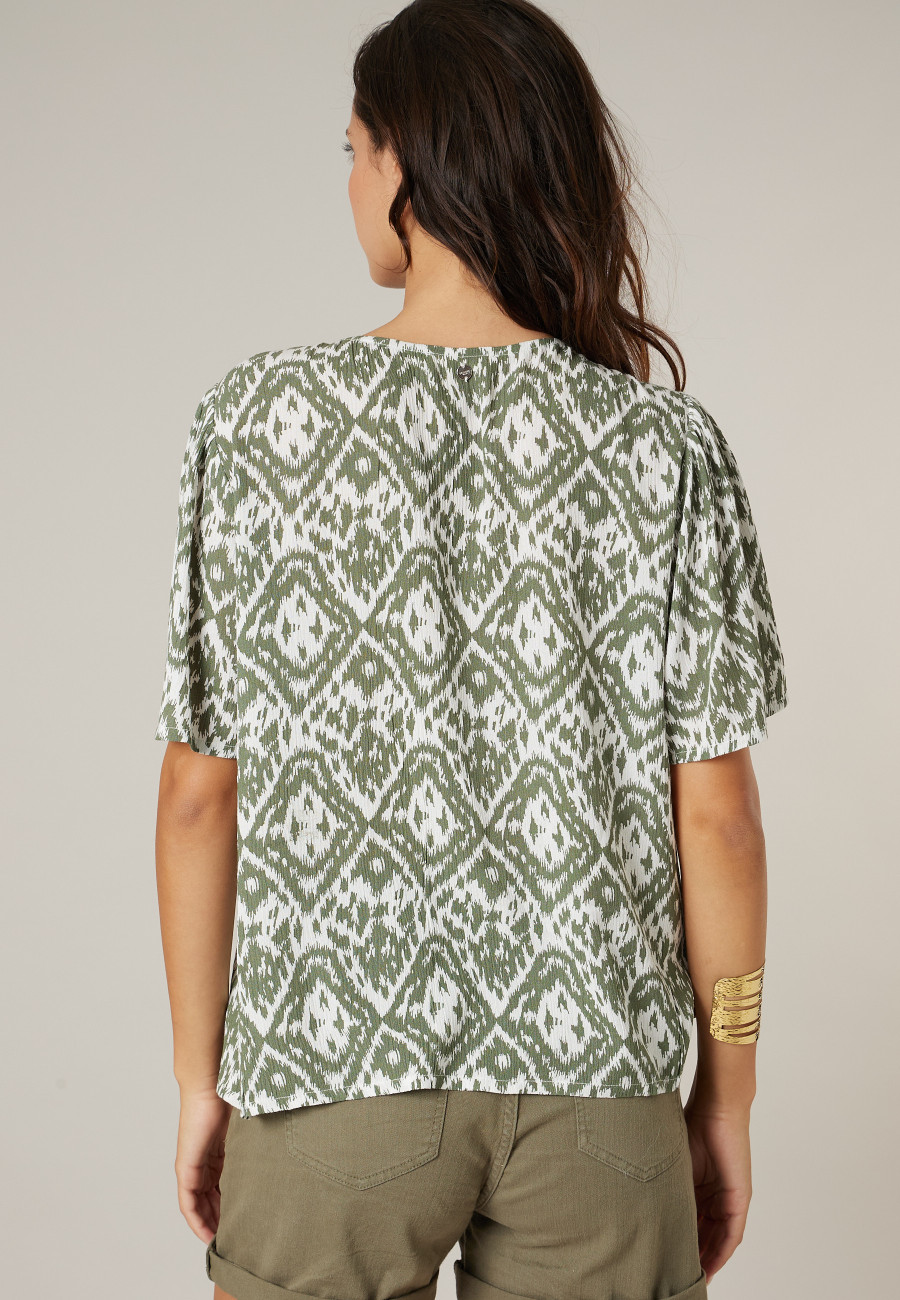 Blouse EHOMA khaki pour femme taille XXL-3