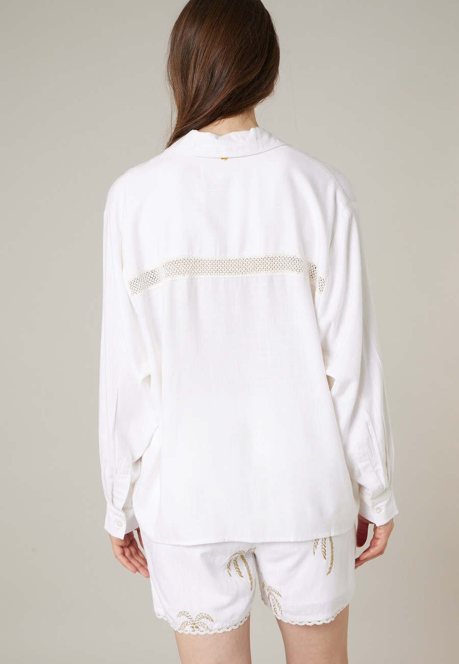 Chemise PALMITA blanc pour femme taille XXL-3