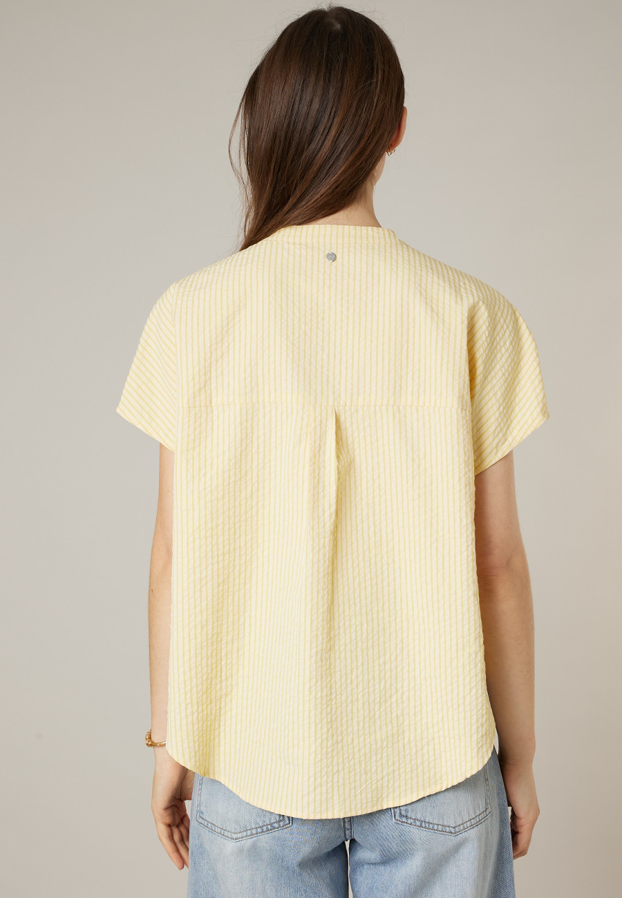 Blouse DANIELA jaune pour femme taille XXL-2