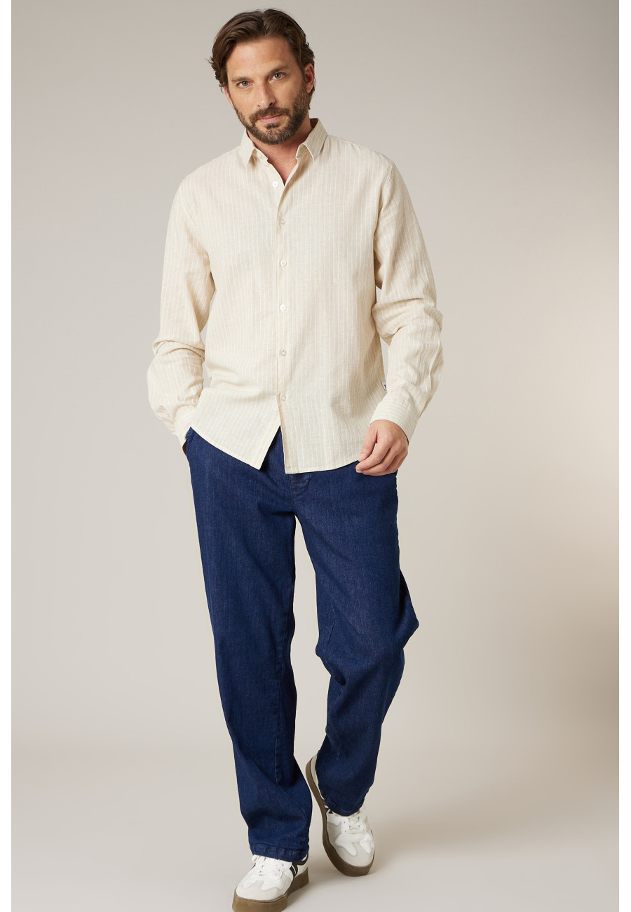 Men's beige MYERS shirt size XXXL-1